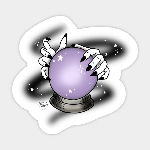 Crystal ball Sticker by puddyrs14